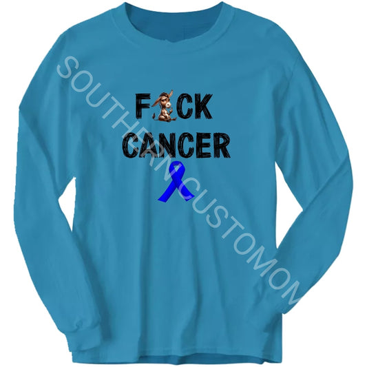 F#CK CANCER LONG SLEEVE SHIRT